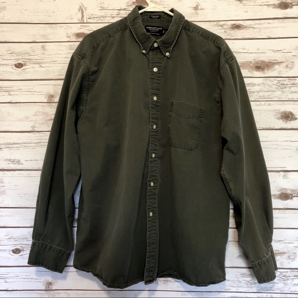Washed Twill 100% Cotton Button Down Shirt